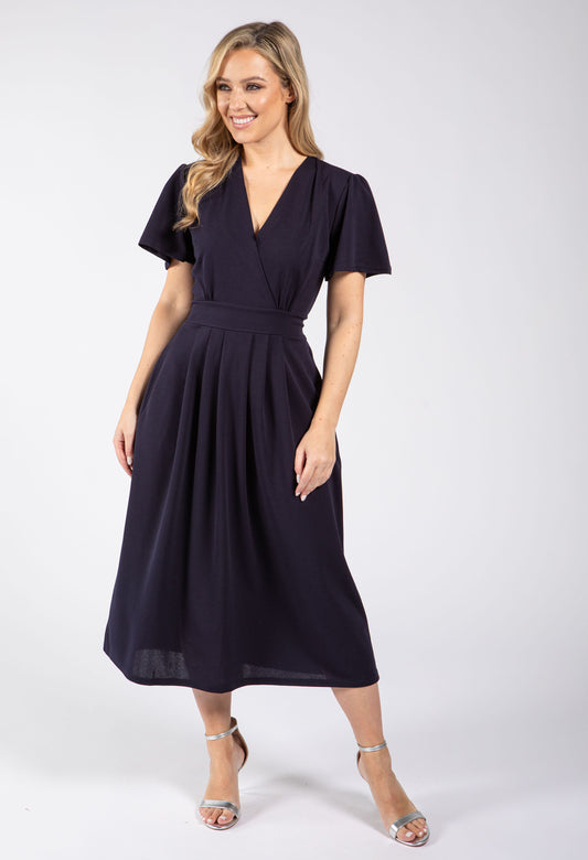 WRAP STYLE MIDI DRESS