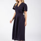WRAP STYLE MIDI DRESS