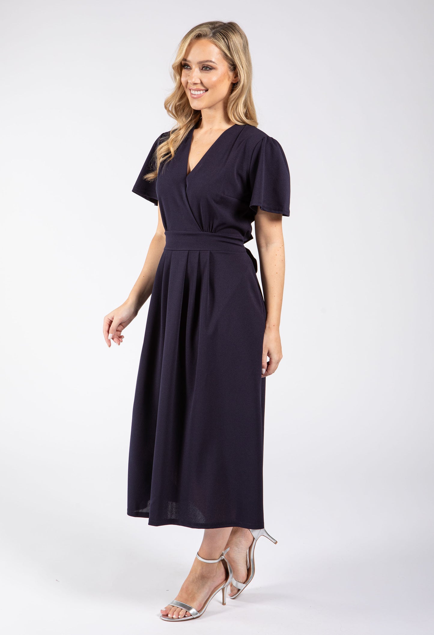 WRAP STYLE MIDI DRESS