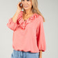 Corail Frill Detail Blouse