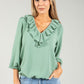 Corail Frill Detail Blouse