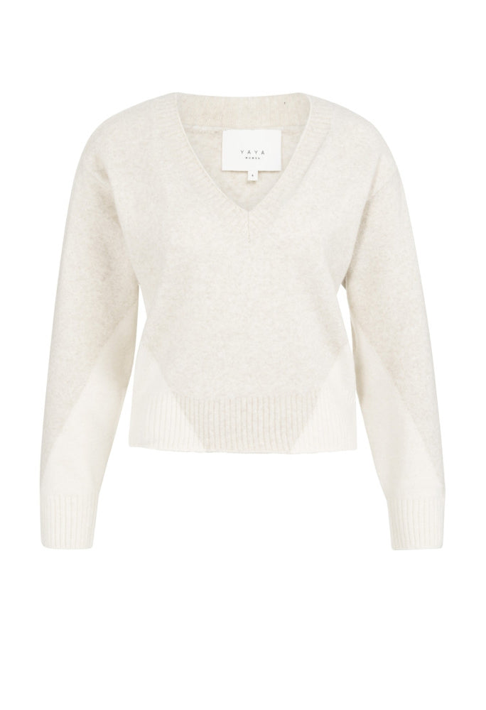 Colour Block Knit Jumper