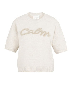Fluffy Short Sleeve Knit Jumper