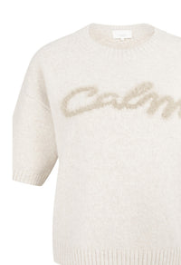 Fluffy Short Sleeve Knit Jumper