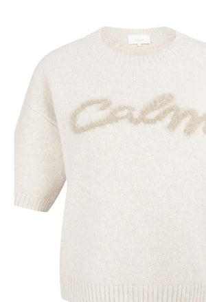 Fluffy Short Sleeve Knit Jumper