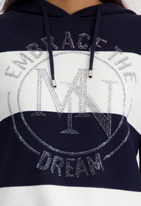 Rhinestone Detail Hoodie