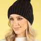 Chunky Knit Pom Pom Beanie