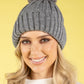 Chunky Knit Pom Pom Beanie