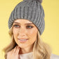 Chunky Knit Pom Pom Beanie