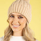 Chunky Knit Pom Pom Beanie