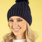 Chunky Knit Pom Pom Beanie