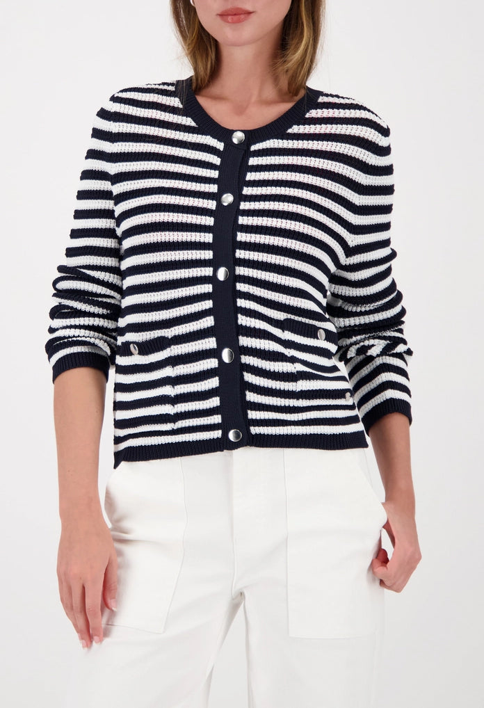 Striped Knit Cardigan