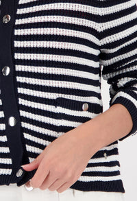 Striped Knit Cardigan