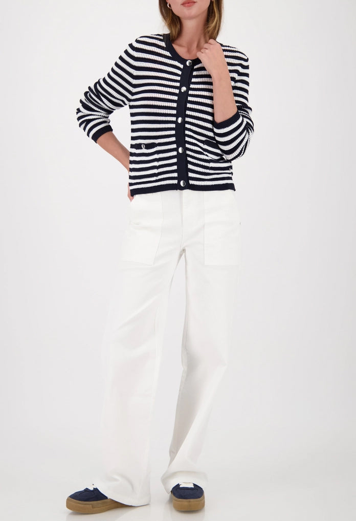Striped Knit Cardigan