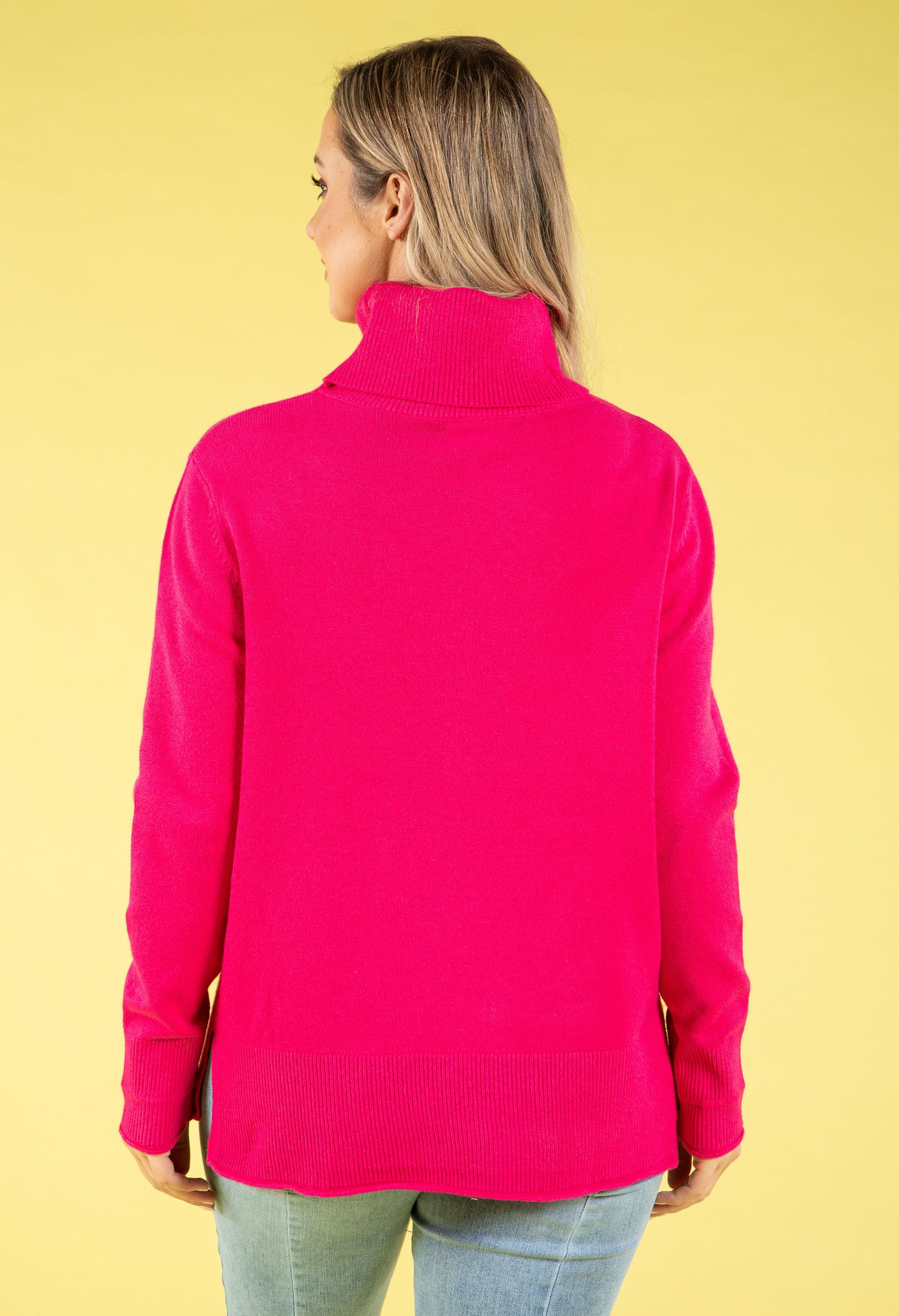 Fine Knit Roll Neck Jumper