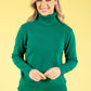 Cable Knit Detail Roll Neck Jumper