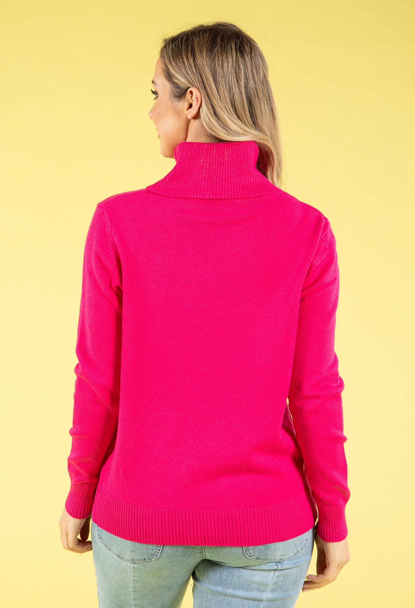 Fine Knit Roll Neck Jumper