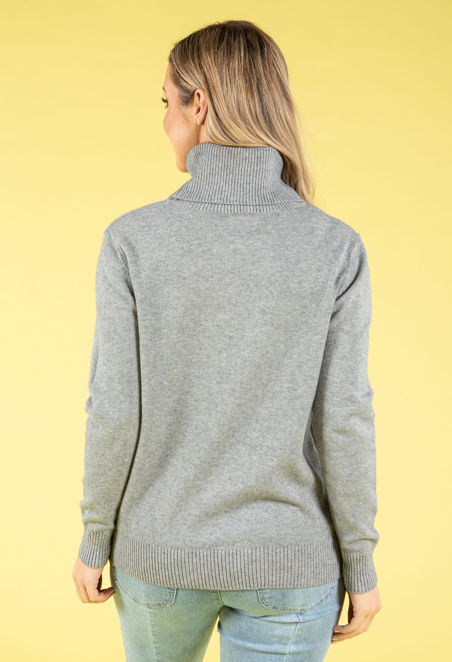 Fine Knit Roll Neck Jumper