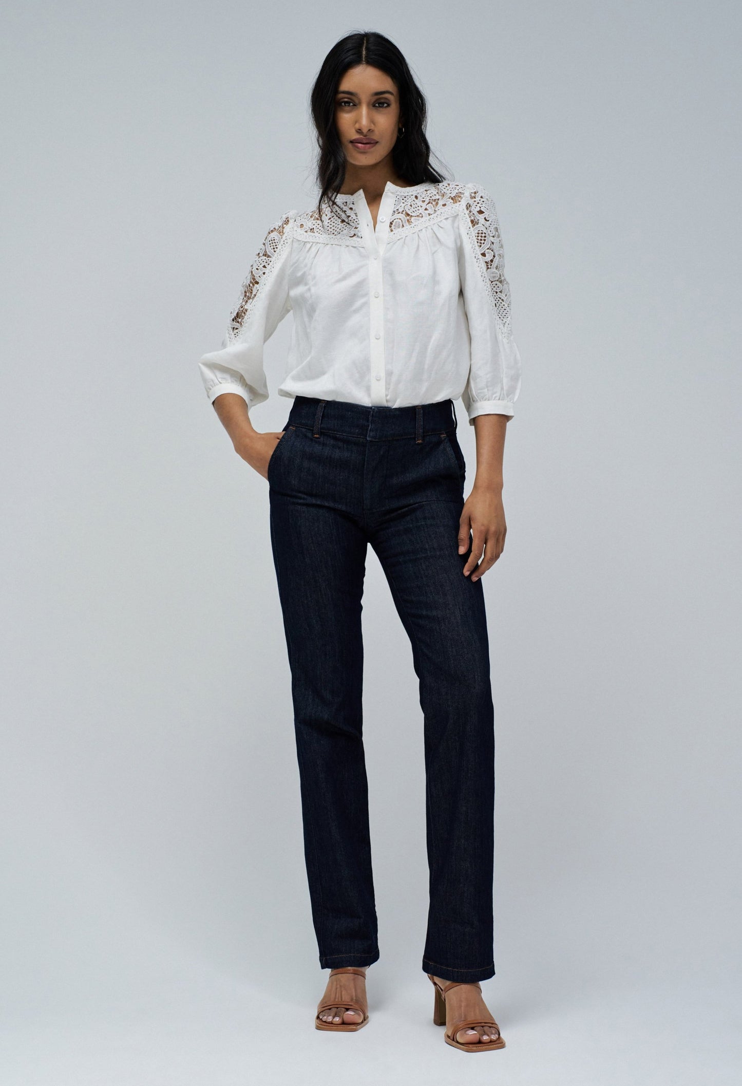 Secret Chino Push In Straight Jeans