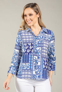Selva Mosaic Print Blouse