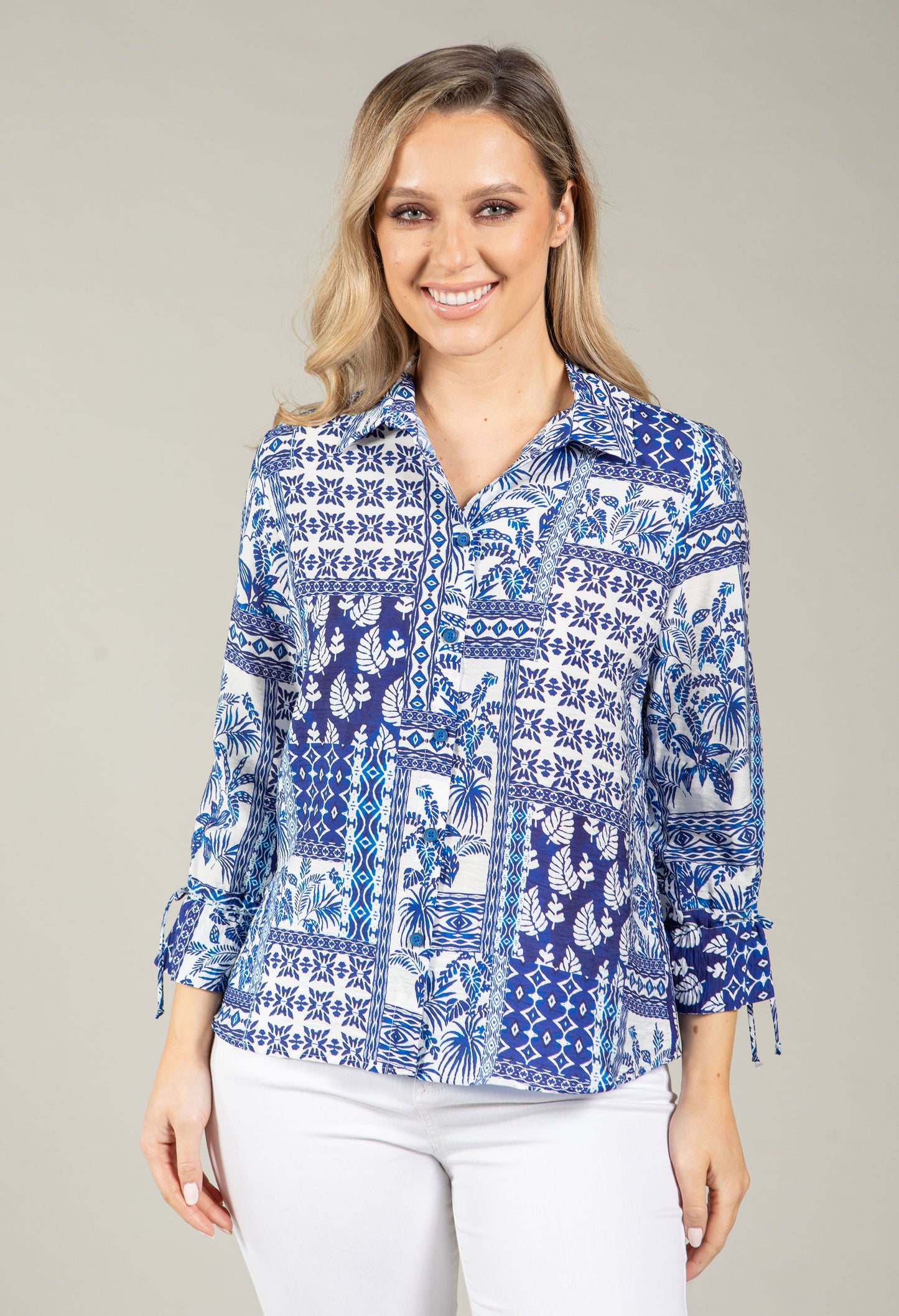 Selva Mosaic Print Blouse