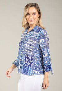 Selva Mosaic Print Blouse