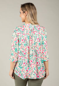 Floral Print V-Neck Blouse
