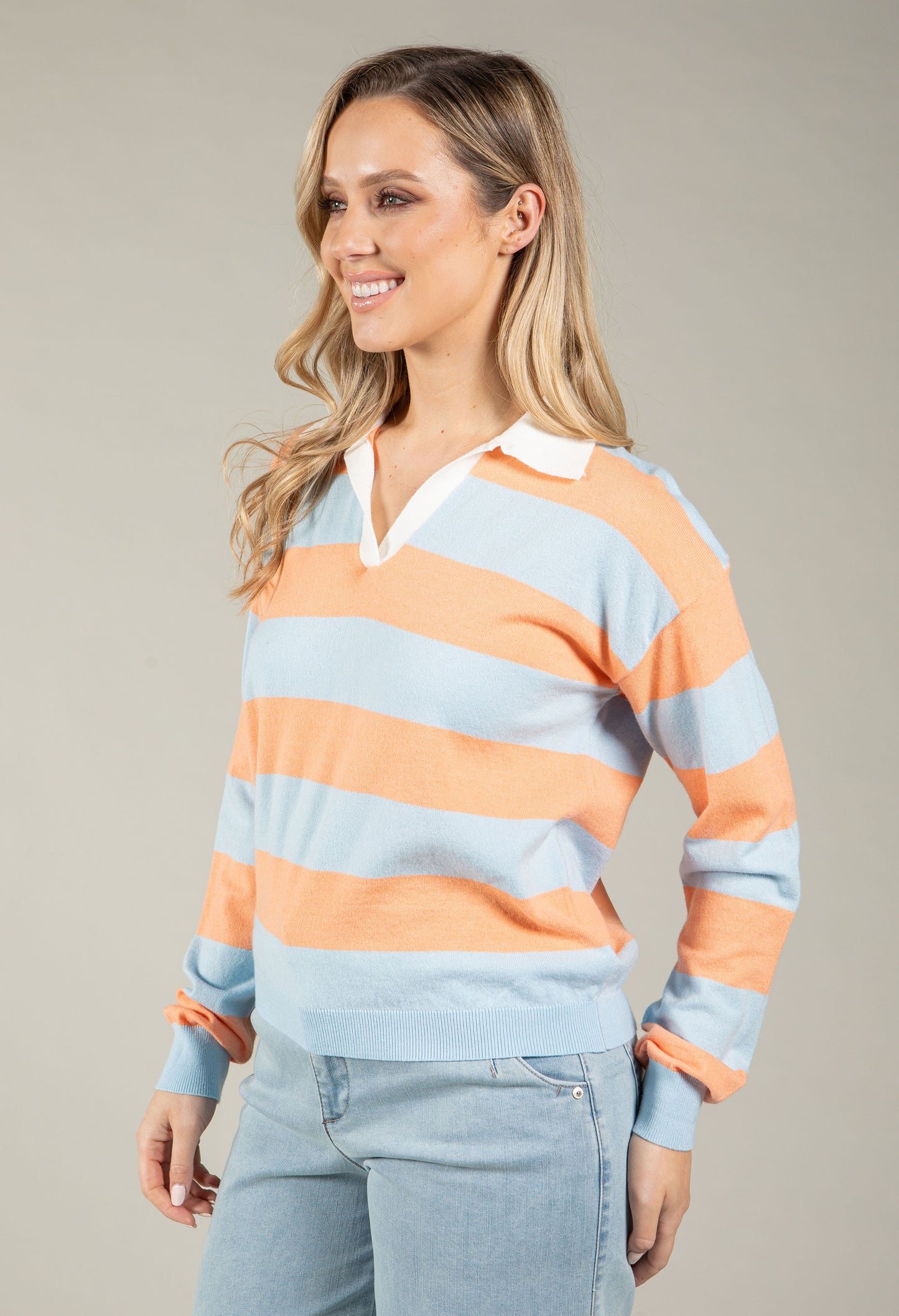 Rugby Stripe Knit Top