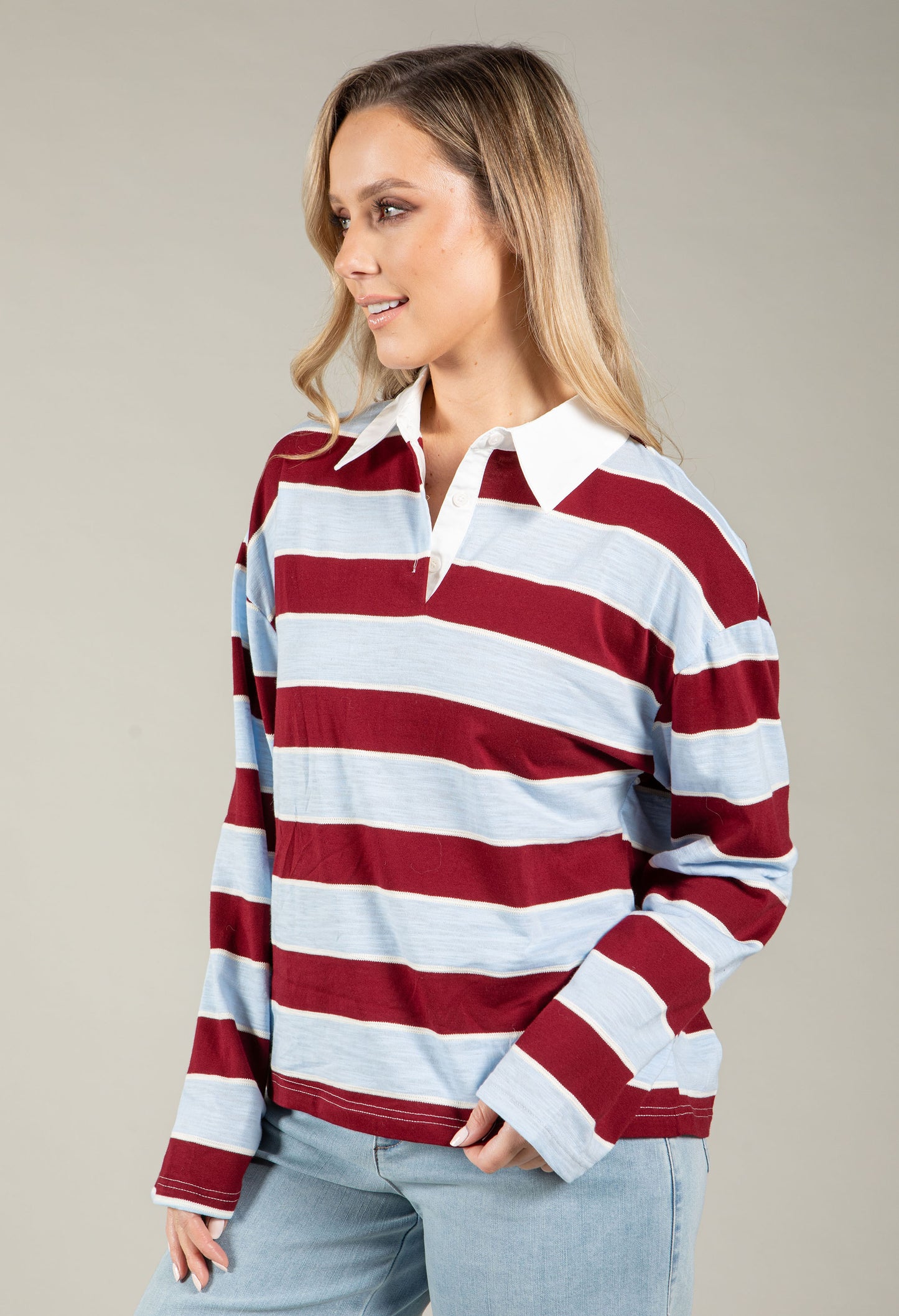 Rugby Stripe Top