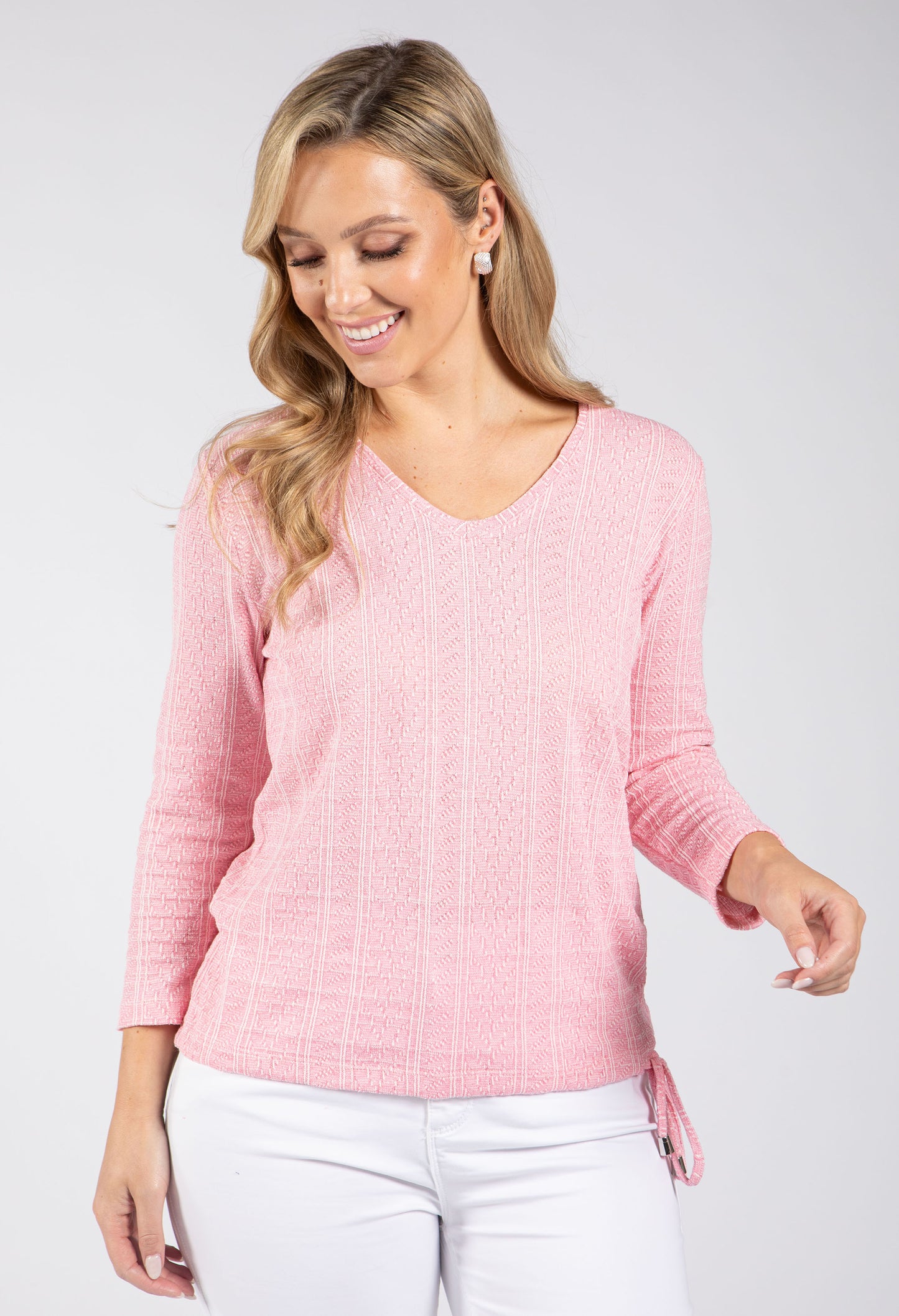 Sol V-Neck Fine Knit Top