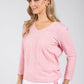 Sol V-Neck Fine Knit Top