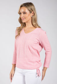 Sol V-Neck Fine Knit Top