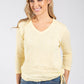 Sol V-Neck Fine Knit Top