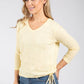 Sol V-Neck Fine Knit Top