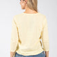 Sol V-Neck Fine Knit Top