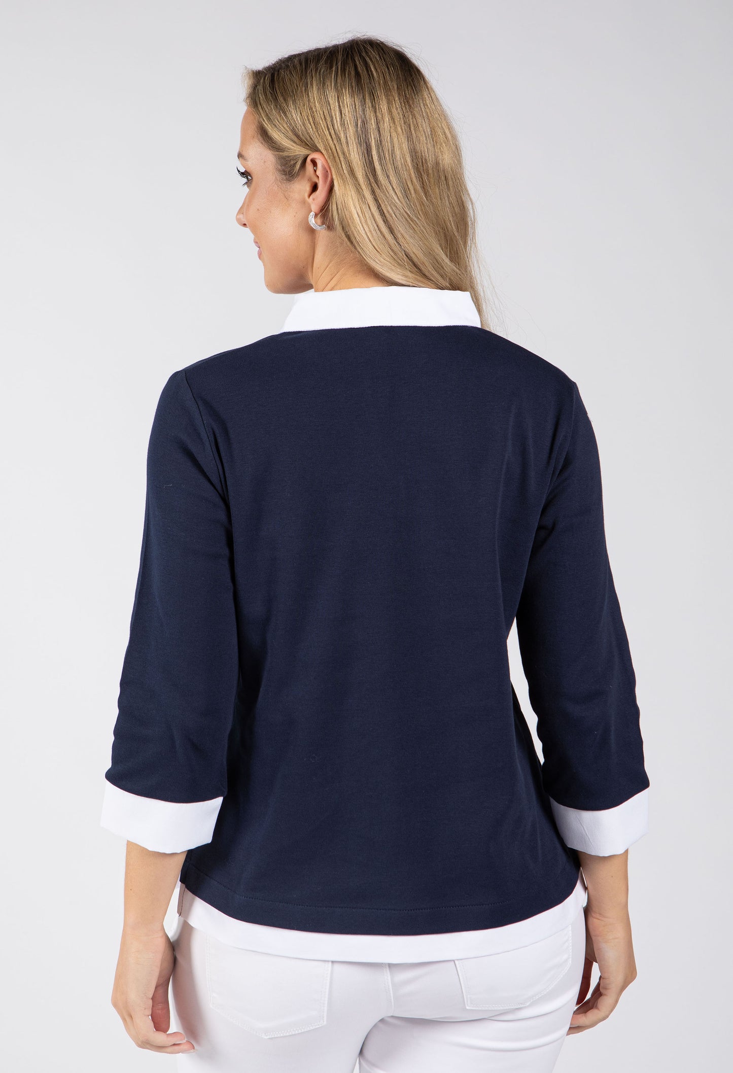 Caroline 2 in 1 Contrast Shirt Top