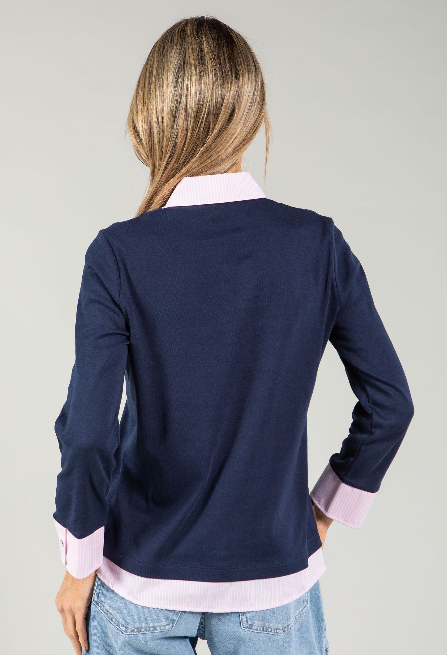 2 in 1 Pinstripe Shirt Top