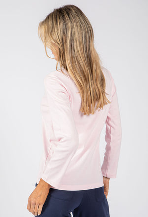 3/4 Sleeve Polo Top