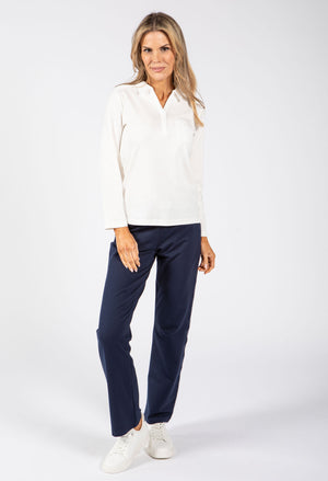 3/4 Sleeve Polo Top