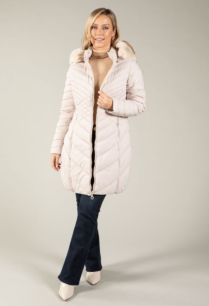 Hooded Quilted Coat, view 9 – Pamela Scott