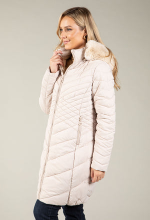 Hooded Quilted Coat, view 12 – Pamela Scott