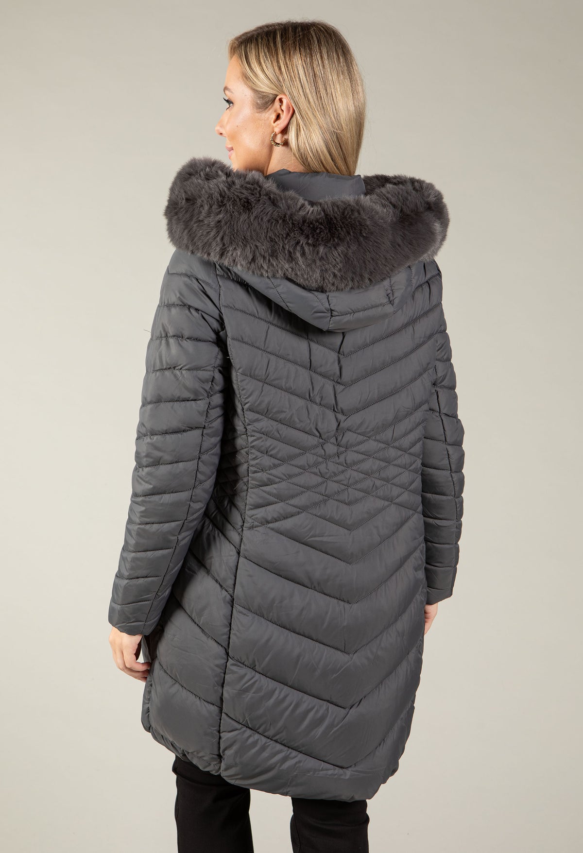 Hooded Quilted Coat