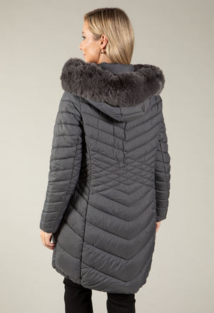 Hooded Quilted Coat