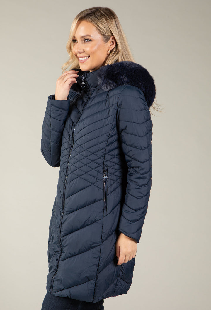 Hooded Quilted Coat, view 14 – Pamela Scott
