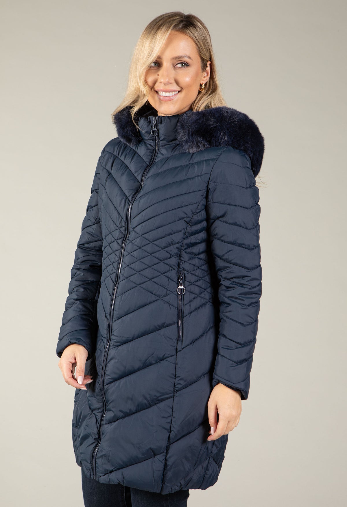 Hooded Quilted Coat, view 16 – Pamela Scott