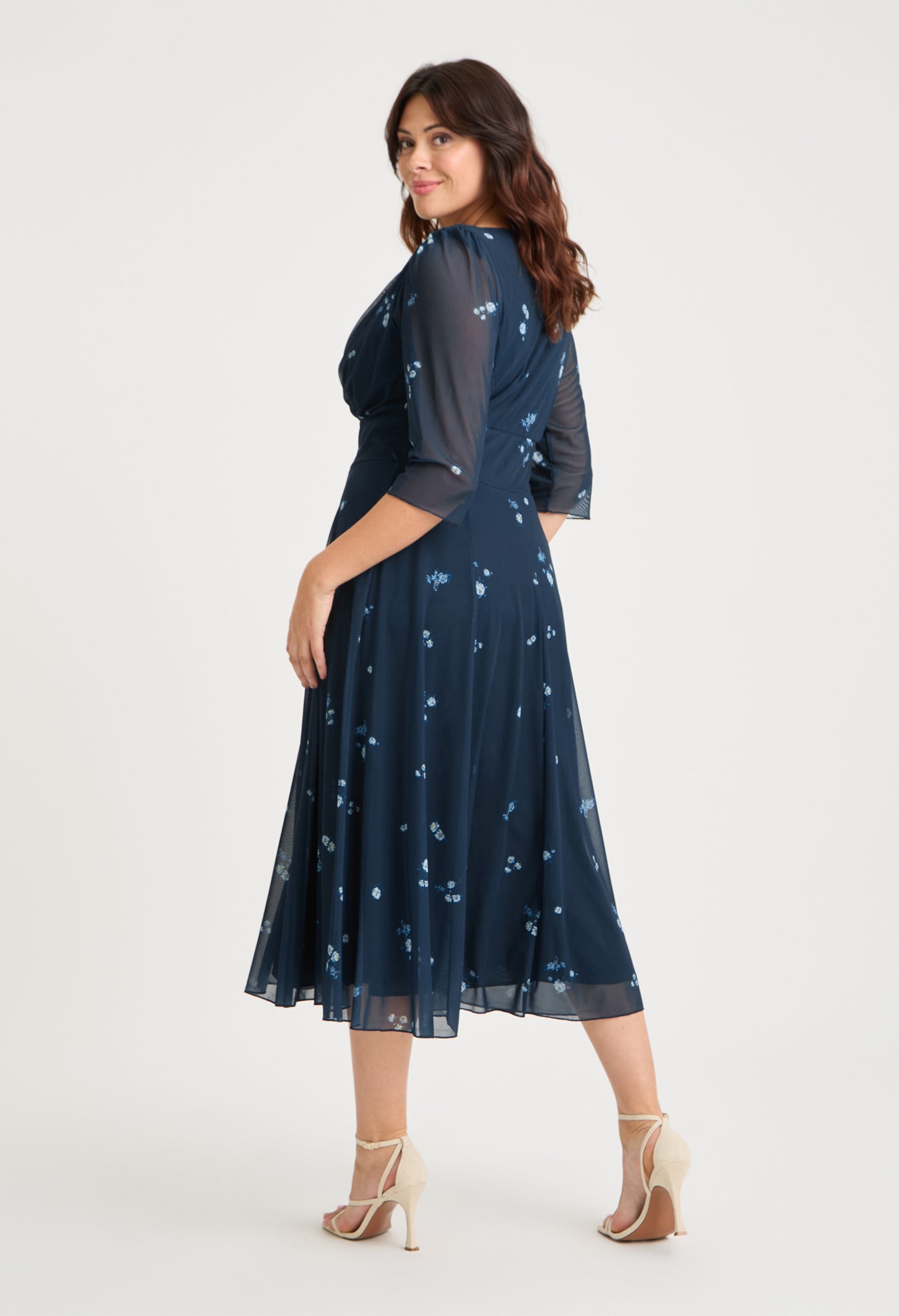 Helena Curve+ Midi Dress
