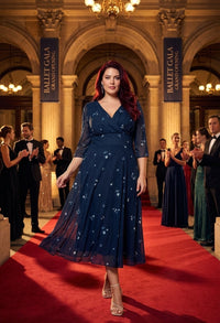 Helena Curve+ Midi Dress