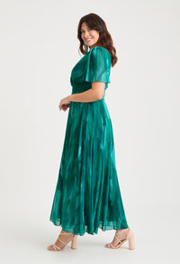 Isabelle Curve+ Angel Sleeve Maxi Dress