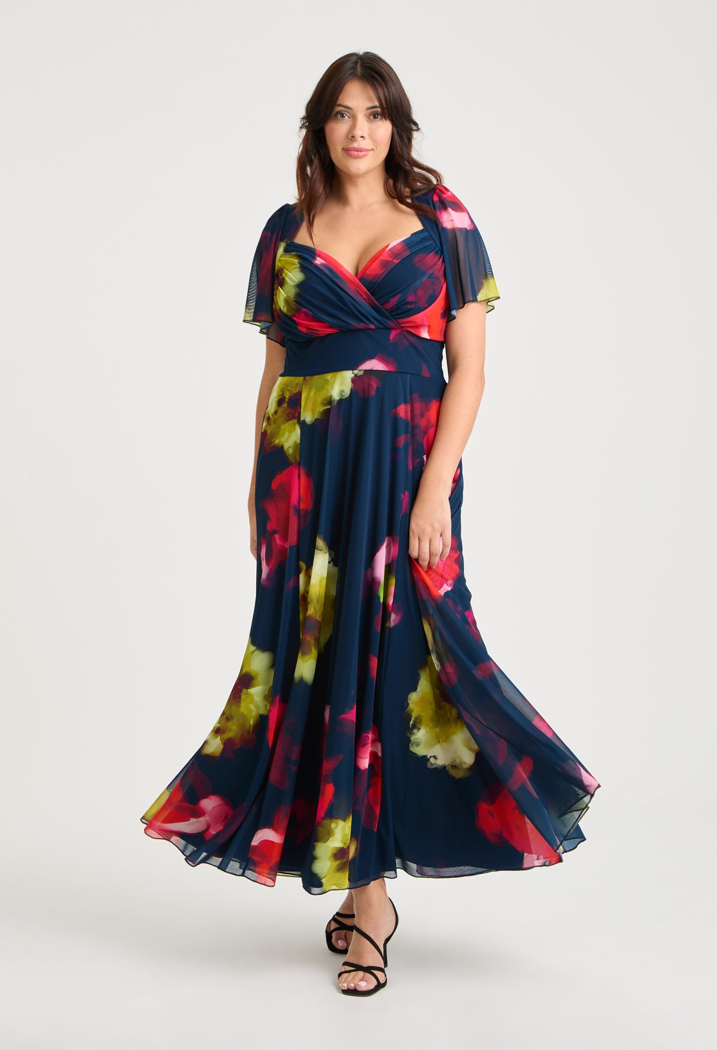 Kemi Bolero Wrap Bodice Maxi Curve+ Dress