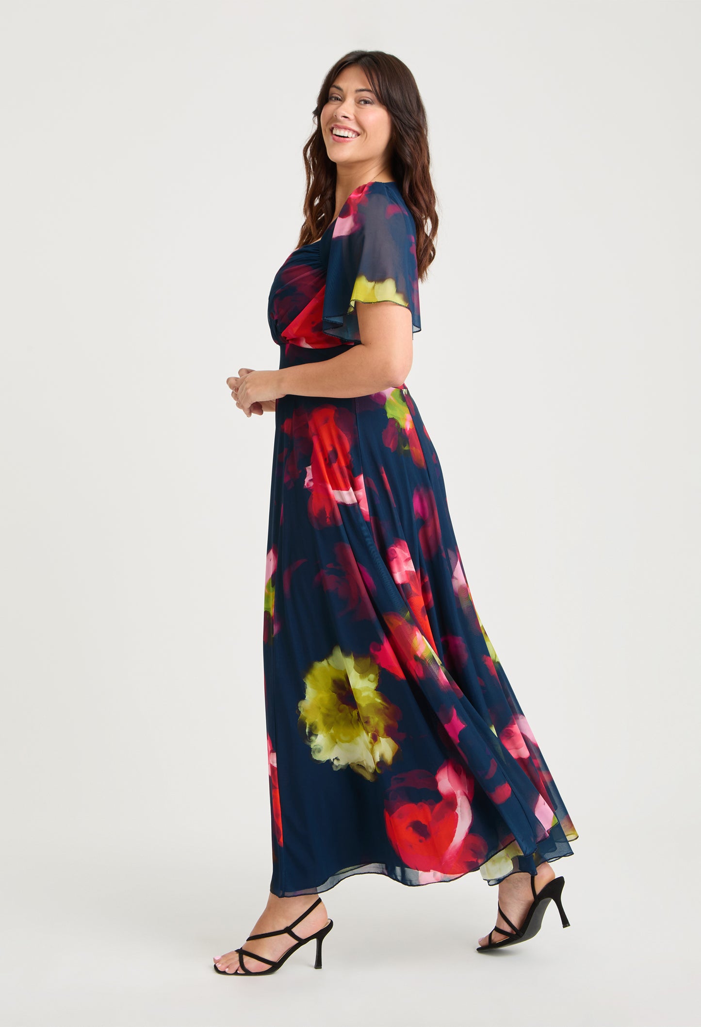 Kemi Bolero Wrap Bodice Maxi Curve+ Dress